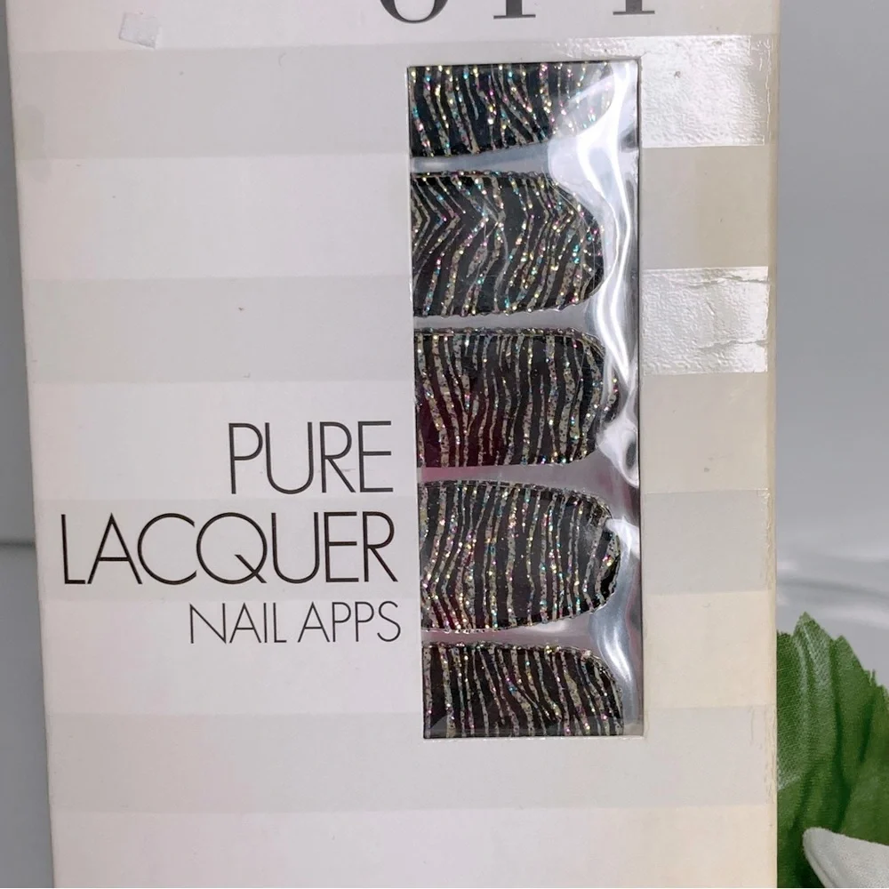 OPI Pure Lacquer Nail Strips #AP101 Metallic Waves NEW